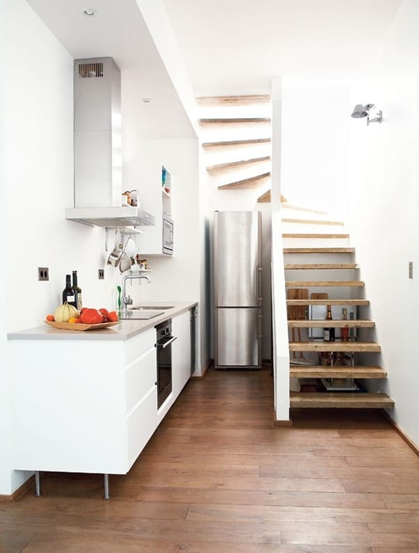 20 mẫu cầu thang ở phòng bếp cực đẹp & cách bố trí hợp lý nhất